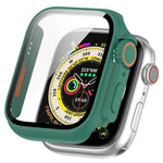 Tempered Film + PC Integrated Watch Protective Case, For Apple Watch Series SE 2 / 6 / SE / 5 / 4 40mm, For Apple Watch Series 9 / 8 / 7 41mm, For Apple Watch Series SE 2 / 6 / SE / 5 / 4 44mm, For Apple Watch Series 9 / 8 / 7 45mm