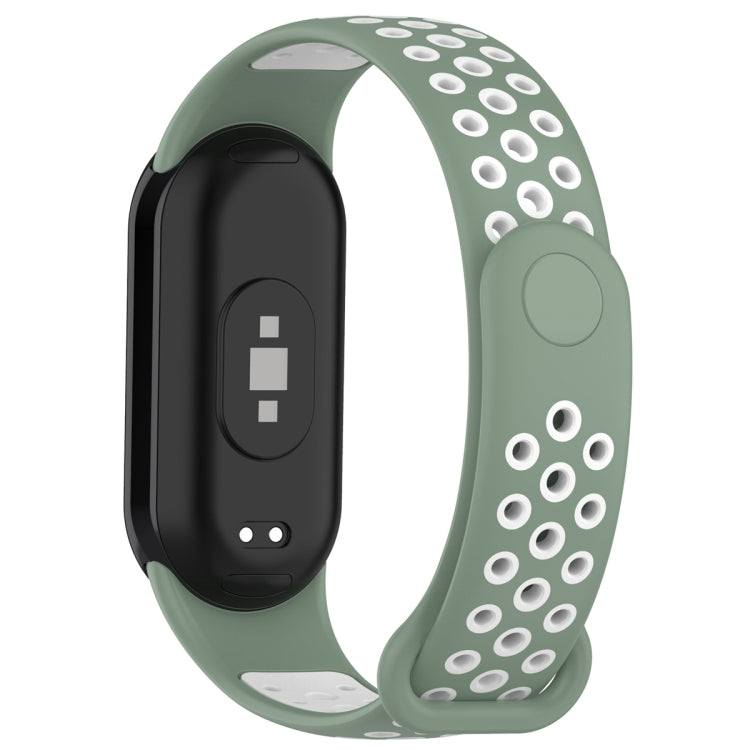 Sports Two Color Silicone Watch Band, For Xiaomi Mi Band 8