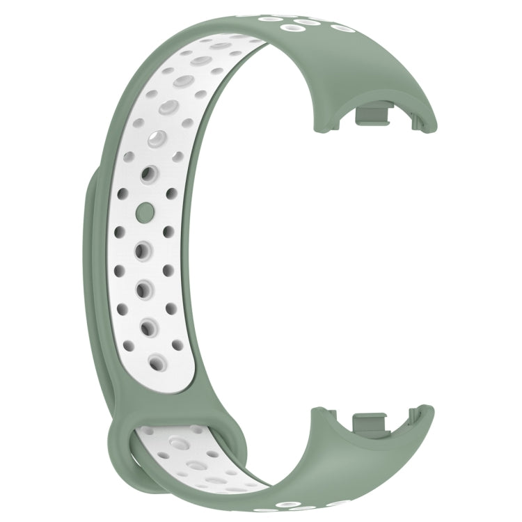 Sports Two Color Silicone Watch Band, For Xiaomi Mi Band 8
