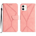 Stitching Embossed Leather Phone Case, For iPhone 11, For iPhone 11 Pro, For iPhone 11 Pro Max, For iPhone 14 Plus