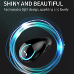 YX08 Ultra-light Ear-hook Stereo Wireless V5.0 Bluetooth Earphones, Binaural, Double