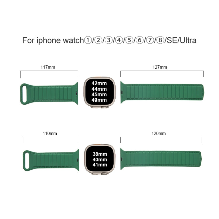 Loop Magnetic Silicone Watch Band, For Apple Watch 7 41mm, For Apple Watch 7 45mm, For Apple Watch SE 40mm
