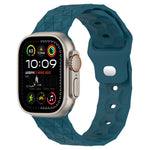 Football Texture Silicone Watch Band, For Apple Watch Ultra 2 49mm, For Apple Watch 9 45mm, For Apple Watch 9 41mm, For Apple Watch Ultra 49mm