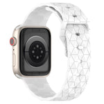Football Texture Silicone Watch Band, For Apple Watch 4 44mm, For Apple Watch 4 40mm, For Apple Watch 3 38mm, For Apple Watch 3 42mm