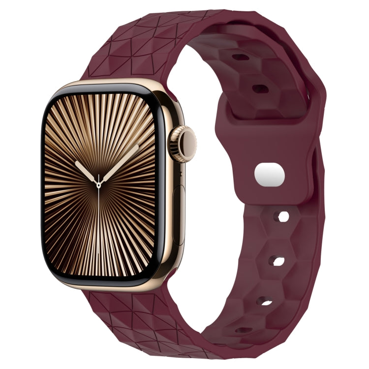 Football Texture Silicone Watch Band, For Apple Watch Series 10 46mm, For Apple Watch Series 10 42mm, For Apple Watch SE 2023 44mm, For Apple Watch SE 2023 40mm