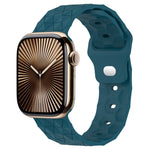 Football Texture Silicone Watch Band, For Apple Watch Series 10 46mm, For Apple Watch Series 10 42mm, For Apple Watch SE 2023 44mm, For Apple Watch SE 2023 40mm
