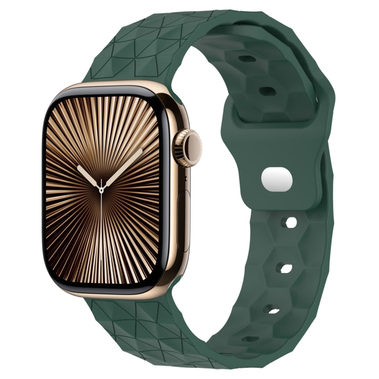 Football Texture Silicone Watch Band, For Apple Watch Series 10 46mm, For Apple Watch Series 10 42mm, For Apple Watch SE 2023 44mm, For Apple Watch SE 2023 40mm