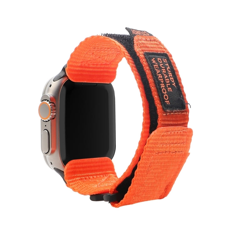 Nylon Two Section Watch Band, For Apple Watch SE 2023 44mm, For Apple Watch Ultra 49mm, For Apple Watch SE 2023 40mm, For Apple Watch 8 41mm, For Apple Watch Ultra 2 49mm, For Apple Watch 8 45mm, For Apple Watch 9 45mm, For Apple Watch SE 2022 40mm    ...