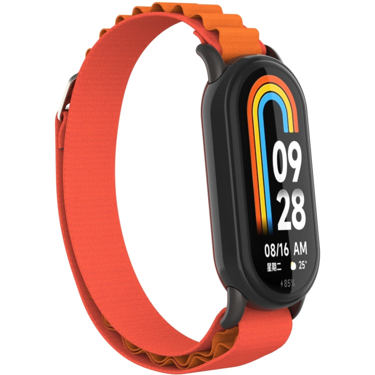 Metal Plug Loop Nylon Watch Band, For Xiaomi Mi Band 8