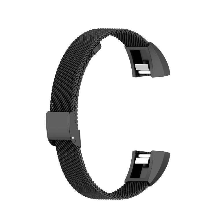 For Fitbit Alta / Alta HR / ACE Watch Button Mesh Metal Replacement Strap Watchband, S, L