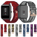 For Amazfit Bip Lite Version 1S / Bip S 20mm Nylon Denim Canvas Replacement Strap Watchband