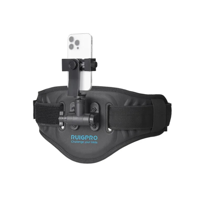 RUIGPRO Waist Belt Mount Strap, For Phone Gimbal Stabilizer, With Action Cameras Adapter, With Phone Clamp, With Phone Clamp & Selfie Stick, With Adapter & Selfie Stick