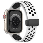 Magnetic Buckle Silicone Watch Band, For Apple Watch SE 2022 44mm, For Apple Watch 7 41mm, For Apple Watch 7 45mm