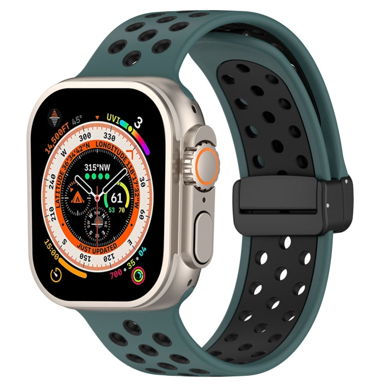 Magnetic Buckle Silicone Watch Band, For Apple Watch 8 41mm, For Apple Watch 8 45mm, For Apple Watch Ultra 2 49mm