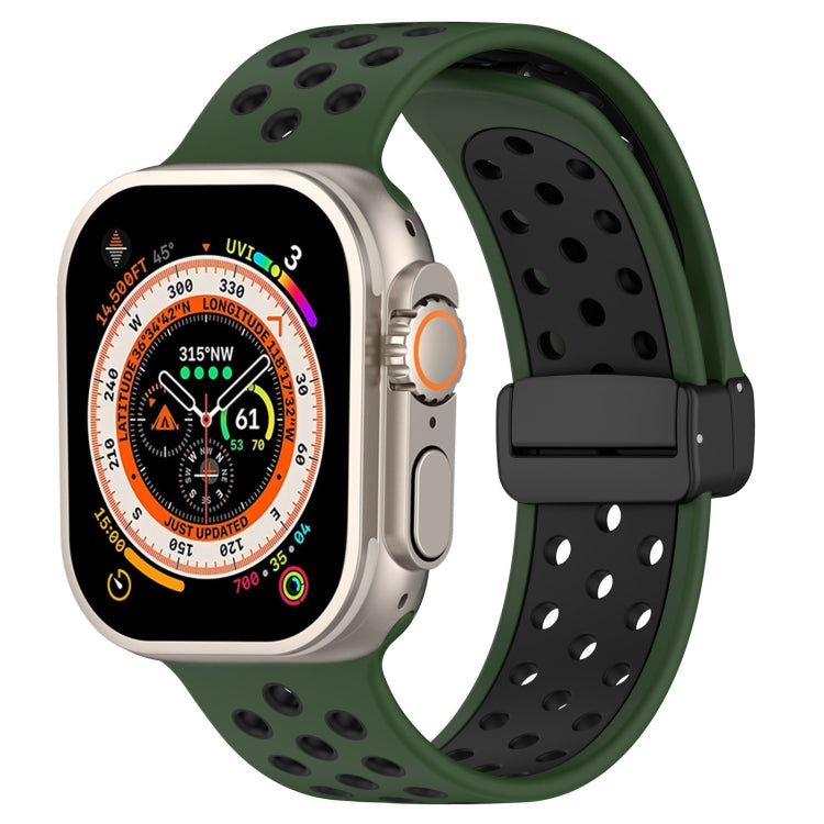 Magnetic Buckle Silicone Watch Band, For Apple Watch 8 41mm, For Apple Watch 8 45mm, For Apple Watch Ultra 2 49mm