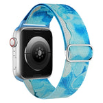 Painted Pattern Nylon Replacement Watch Band, For Apple Watch SE 2023 44mm, For Apple Watch Ultra 49mm, For Apple Watch SE 2023 40mm, For Apple Watch 8 41mm, For Apple Watch 8 45mm, For Apple Watch Ultra 2 49mm
