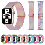 Painted Pattern Nylon Replacement Watch Band, For Apple Watch SE 2023 44mm, For Apple Watch Ultra 49mm, For Apple Watch SE 2023 40mm, For Apple Watch 8 41mm, For Apple Watch 8 45mm, For Apple Watch Ultra 2 49mm