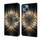 Crystal 3D Shockproof Protective Leather Phone Case, For iPhone 13 / 14, For iPhone 15 Pro