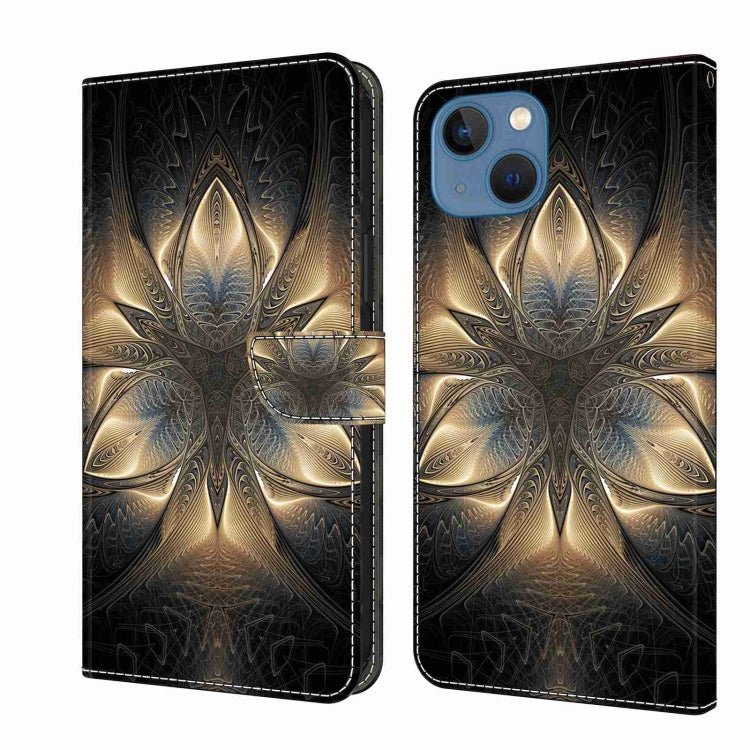 Crystal 3D Shockproof Protective Leather Phone Case, For iPhone 13 / 14, For iPhone 15 Pro