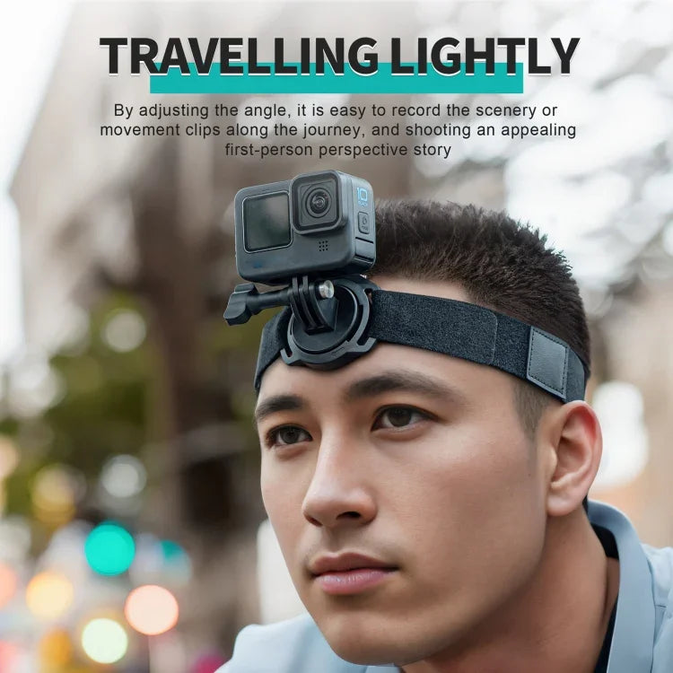 STARTRC Action Camera Magnetic POV View Bracket, Quick Release Headband