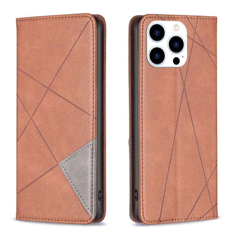Rhombus Texture Magnetic Leather Phone Case, For iPhone 18 Pro Max/17 Pro Max, For iPhone 18 Pro/17 Pro, For iPhone 17, For iPhone 17 Air, For iPhone 16 Pro Max, For iPhone 16 Pro, For iPhone 16 Plus, For iPhone 16