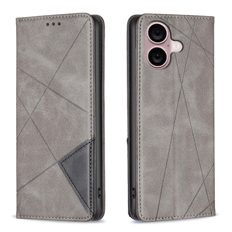Rhombus Texture Magnetic Leather Phone Case, For iPhone 18 Pro Max/17 Pro Max, For iPhone 18 Pro/17 Pro, For iPhone 17, For iPhone 17 Air, For iPhone 16 Pro Max, For iPhone 16 Pro, For iPhone 16 Plus, For iPhone 16