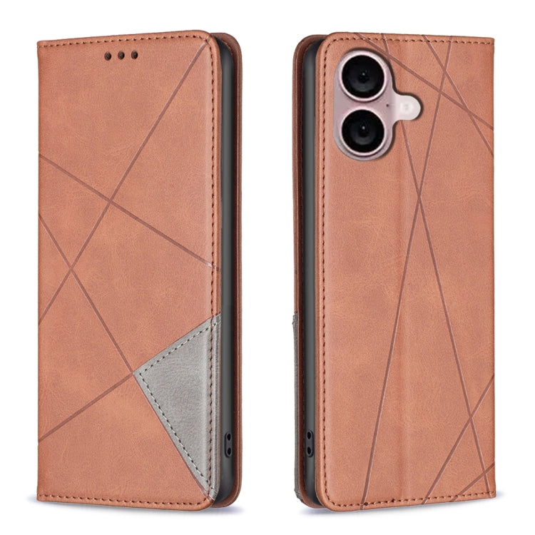 Rhombus Texture Magnetic Leather Phone Case, For iPhone 18 Pro Max/17 Pro Max, For iPhone 18 Pro/17 Pro, For iPhone 17, For iPhone 17 Air, For iPhone 16 Pro Max, For iPhone 16 Pro, For iPhone 16 Plus, For iPhone 16