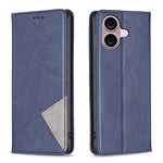 Rhombus Texture Magnetic Leather Phone Case, For iPhone 18 Pro Max/17 Pro Max, For iPhone 18 Pro/17 Pro, For iPhone 17, For iPhone 17 Air, For iPhone 16 Pro Max, For iPhone 16 Pro, For iPhone 16 Plus, For iPhone 16