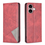 Rhombus Texture Magnetic Leather Phone Case, For iPhone 18 Pro Max/17 Pro Max, For iPhone 18 Pro/17 Pro, For iPhone 17, For iPhone 17 Air, For iPhone 16 Pro Max, For iPhone 16 Pro, For iPhone 16 Plus, For iPhone 16