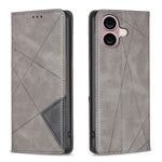 Rhombus Texture Magnetic Leather Phone Case, For iPhone 18 Pro Max/17 Pro Max, For iPhone 18 Pro/17 Pro, For iPhone 17, For iPhone 17 Air, For iPhone 16 Pro Max, For iPhone 16 Pro, For iPhone 16 Plus, For iPhone 16