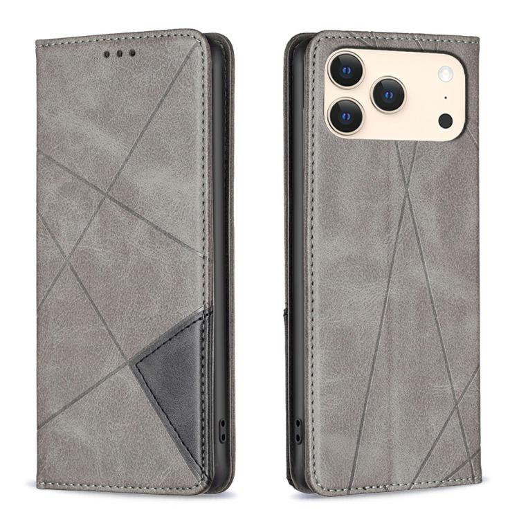 Rhombus Texture Magnetic Leather Phone Case, For iPhone 18 Pro Max/17 Pro Max, For iPhone 18 Pro/17 Pro, For iPhone 17, For iPhone 17 Air, For iPhone 16 Pro Max, For iPhone 16 Pro, For iPhone 16 Plus, For iPhone 16