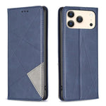 Rhombus Texture Magnetic Leather Phone Case, For iPhone 18 Pro Max/17 Pro Max, For iPhone 18 Pro/17 Pro, For iPhone 17, For iPhone 17 Air, For iPhone 16 Pro Max, For iPhone 16 Pro, For iPhone 16 Plus, For iPhone 16