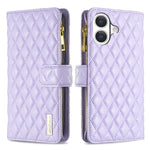 Diamond Lattice Zipper Wallet Leather Flip Phone Case, For iPhone 18 Pro/17 Pro, For iPhone 18 Pro Max/17 Pro Max, For iPhone 17, For iPhone 17 Air, For iPhone 16 Pro Max, For iPhone 16 Pro, For iPhone 16 Plus, For iPhone 16