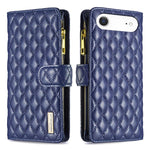 Diamond Lattice Zipper Wallet Leather Flip Phone Case, For iPhone 18 Pro/17 Pro, For iPhone 18 Pro Max/17 Pro Max, For iPhone 17, For iPhone 17 Air, For iPhone 16 Pro Max, For iPhone 16 Pro, For iPhone 16 Plus, For iPhone 16