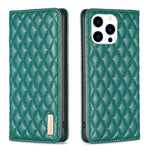 Diamond Lattice Magnetic Leather Flip Phone Case, For iPhone 18 Pro/17 Pro, For iPhone 18 Pro Max/17 Pro Max, For iPhone 17, For iPhone 17 Air, For iPhone 16 Pro Max, For iPhone 16 Pro, For iPhone 16 Plus, For iPhone 16