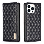 Diamond Lattice Magnetic Leather Flip Phone Case, For iPhone 18 Pro/17 Pro, For iPhone 18 Pro Max/17 Pro Max, For iPhone 17, For iPhone 17 Air, For iPhone 16 Pro Max, For iPhone 16 Pro, For iPhone 16 Plus, For iPhone 16