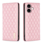 Diamond Lattice Magnetic Leather Flip Phone Case, For iPhone 18 Pro/17 Pro, For iPhone 18 Pro Max/17 Pro Max, For iPhone 17, For iPhone 17 Air, For iPhone 16 Pro Max, For iPhone 16 Pro, For iPhone 16 Plus, For iPhone 16