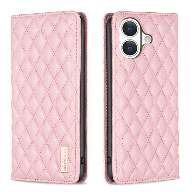 Diamond Lattice Magnetic Leather Flip Phone Case, For iPhone 18 Pro/17 Pro, For iPhone 18 Pro Max/17 Pro Max, For iPhone 17, For iPhone 17 Air, For iPhone 16 Pro Max, For iPhone 16 Pro, For iPhone 16 Plus, For iPhone 16
