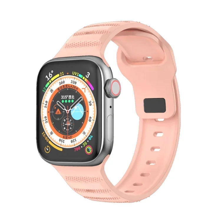 Dot Texture Fluororubber Watch Band, For Apple Watch 42mm, For Apple Watch 38mm