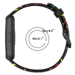 Sports Rainbow Dots Silicone Watch Band, For Huawei Band 7