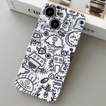 Painted Pattern Precise Hole PC Phone Case, For iPhone 14 Plus