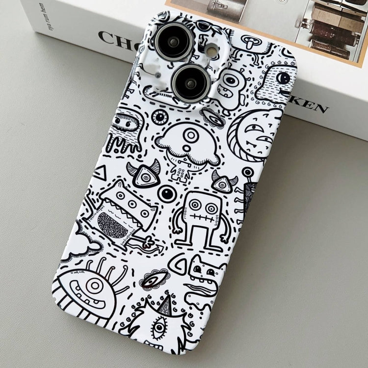 Painted Pattern Precise Hole PC Phone Case, For iPhone 14 Plus