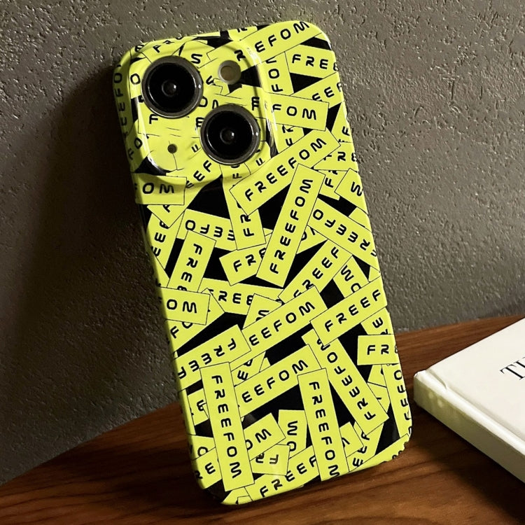 Painted Pattern Precise Hole PC Phone Case, For iPhone 13