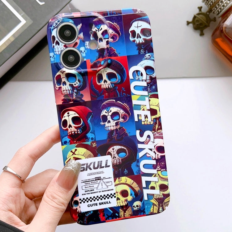 Painted Pattern Precise Hole PC Phone Case, For iPhone 11