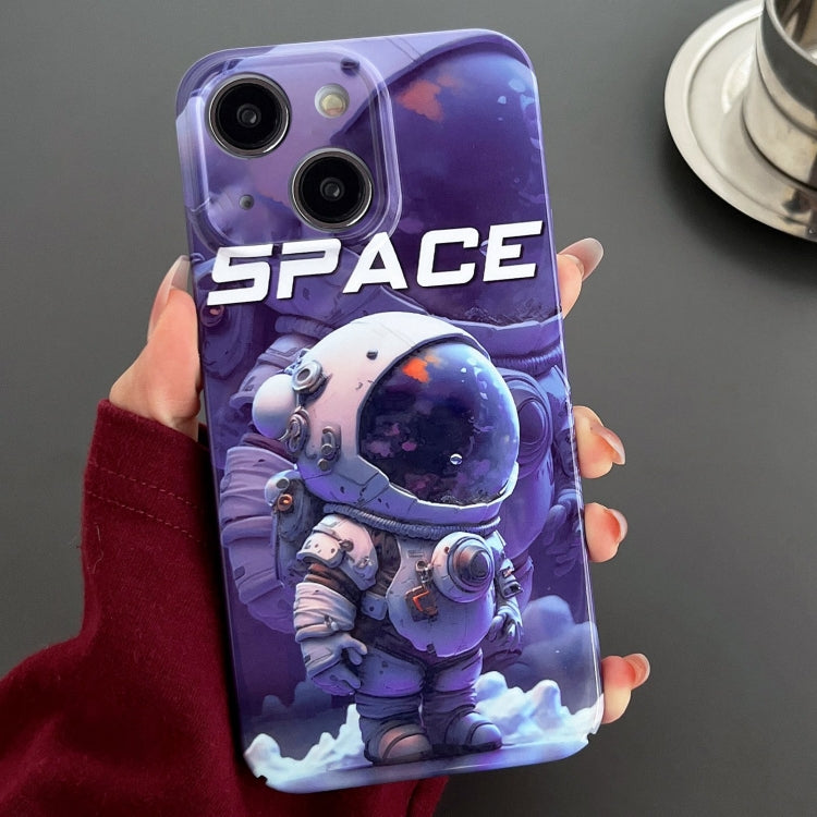 Painted Pattern Precise Hole PC Phone Case, For iPhone 15 Plus