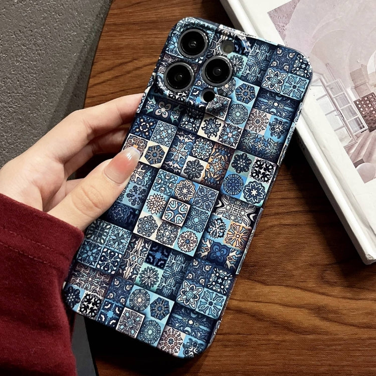 Painted Pattern Precise Hole PC Phone Case, For iPhone 15 Pro