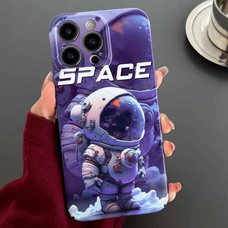 Painted Pattern Precise Hole PC Phone Case, For iPhone 15 Pro Max