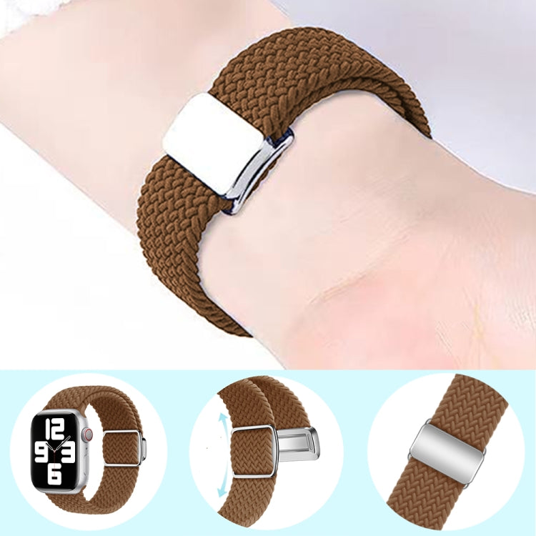 Nylon Loop Magnetic Buckle Watch Band, For Apple Watch Series 6 40mm, For Apple Watch Series 6 44mm
