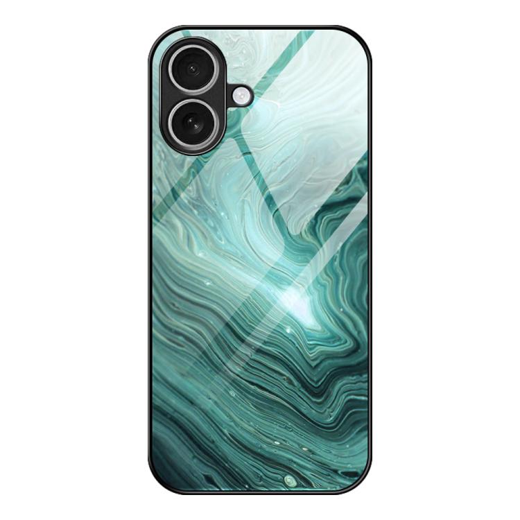 Marble Pattern Glass Protective Phone Case, For iPhone 17 Pro Max, For iPhone 17 Pro, For iPhone 17, For iPhone Air, For iPhone 15 Pro Max, For iPhone 15 Pro