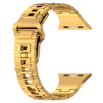 Square Buckle Armor Style Silicone Watch Band, For Apple Watch Ultra 49mm, For Apple Watch SE 2023 44mm, For Apple Watch 8 41mm